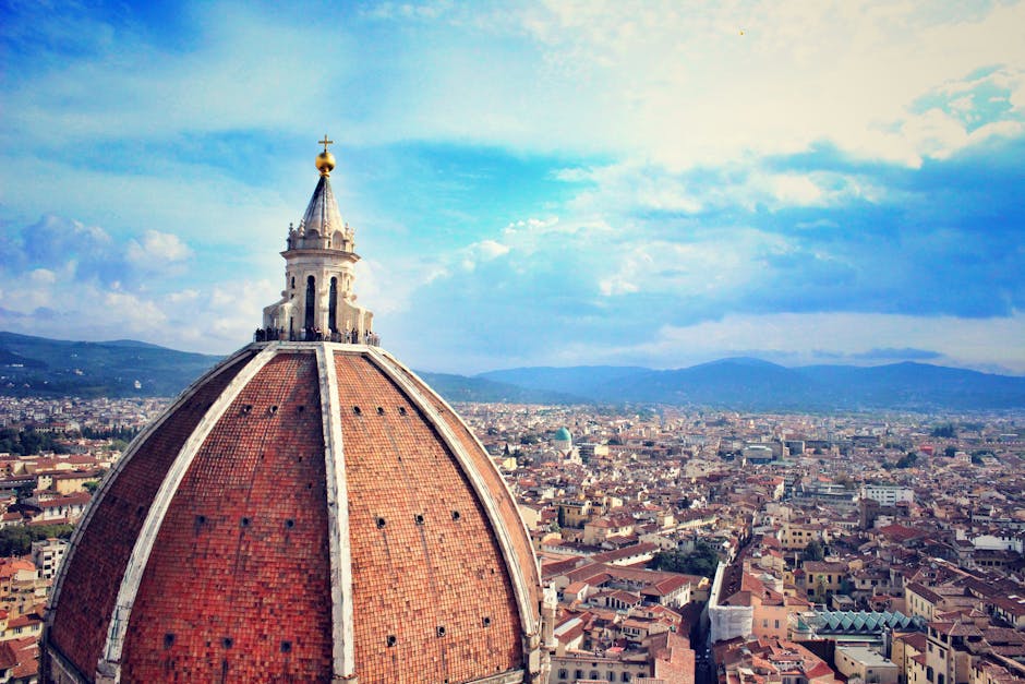 Florence Duomo Brunelleschi Dome view morning