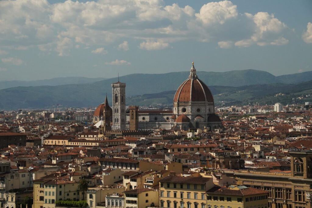 Florence map walking route Duomo Uffizi Accademia