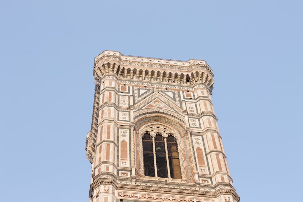 Giotto bell tower panoramic view from top