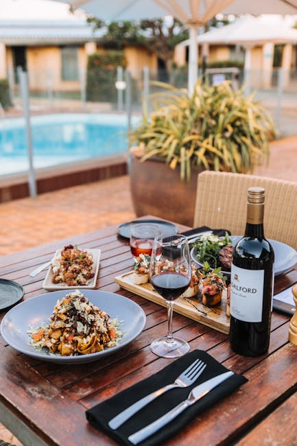 Wine tasting glasses lined up wooden table
