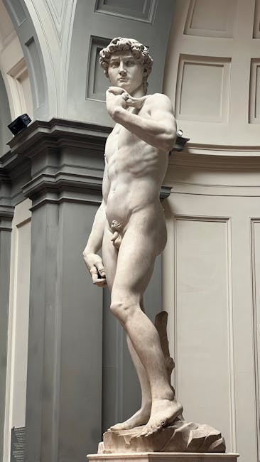 Accademia David close up sunlight