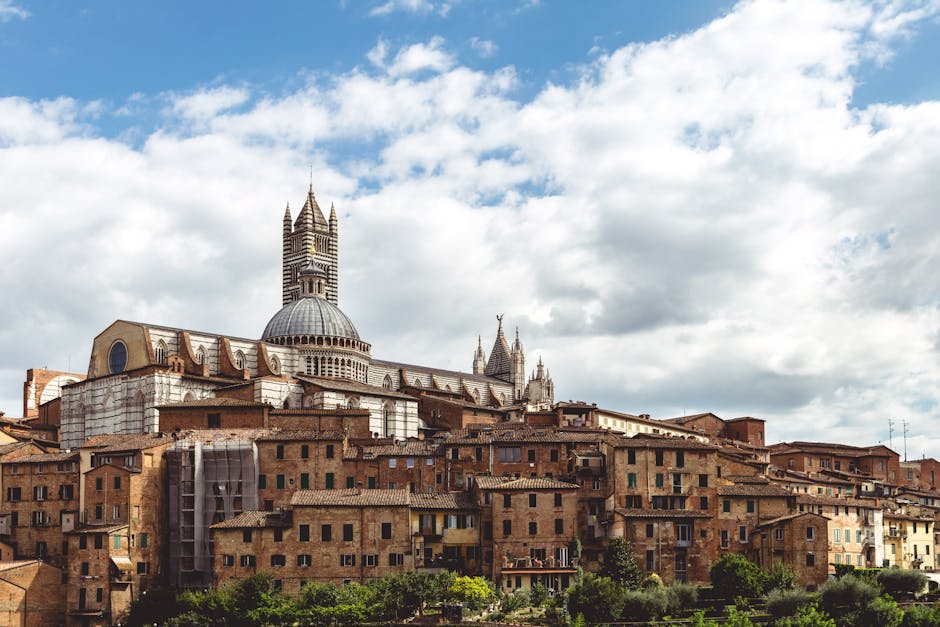 Fortezza Medicea Siena panoramic view winter